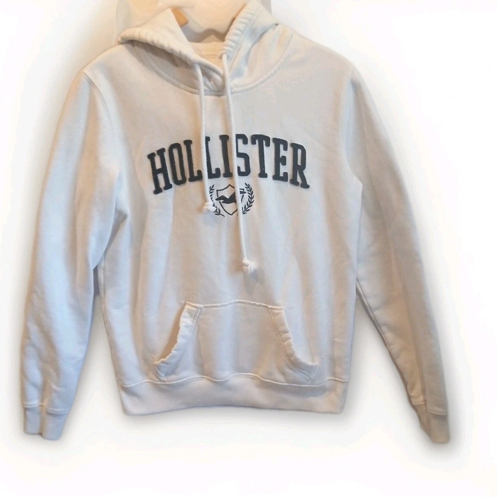Vintage Hollister Sweatshirt Women's Size Small Logo Pockets Retro 90s Y2K